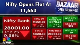 Opening Bell- 31st Aug | Nifty Opens Flat At 11,663 | Open Exchange | CNBC TV18