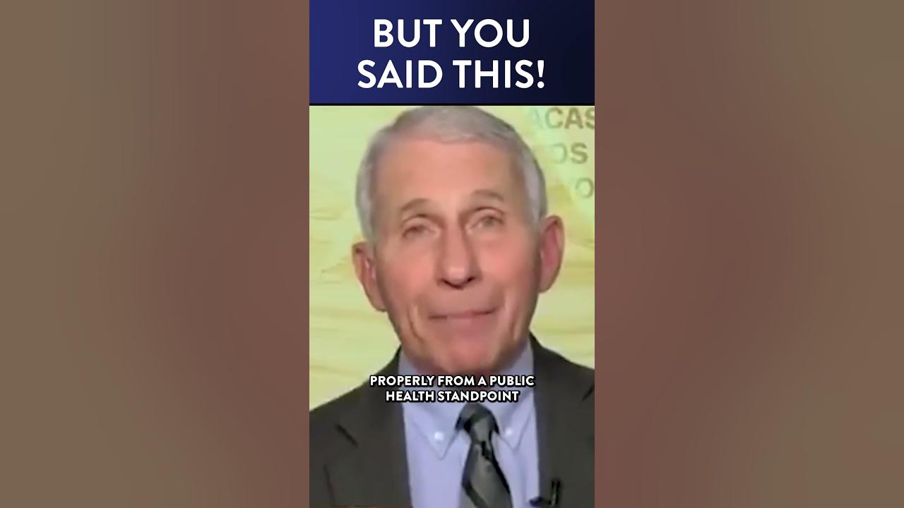 Watch Fauci’s Face as Host Uses His Words Against Him #Shorts | DM CLIPS | Rubin Report