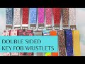 🌺 Studio Vlog 2 🌺 Double-sided Faux Leather - Chunky Glitter - Key Fob Wristlets