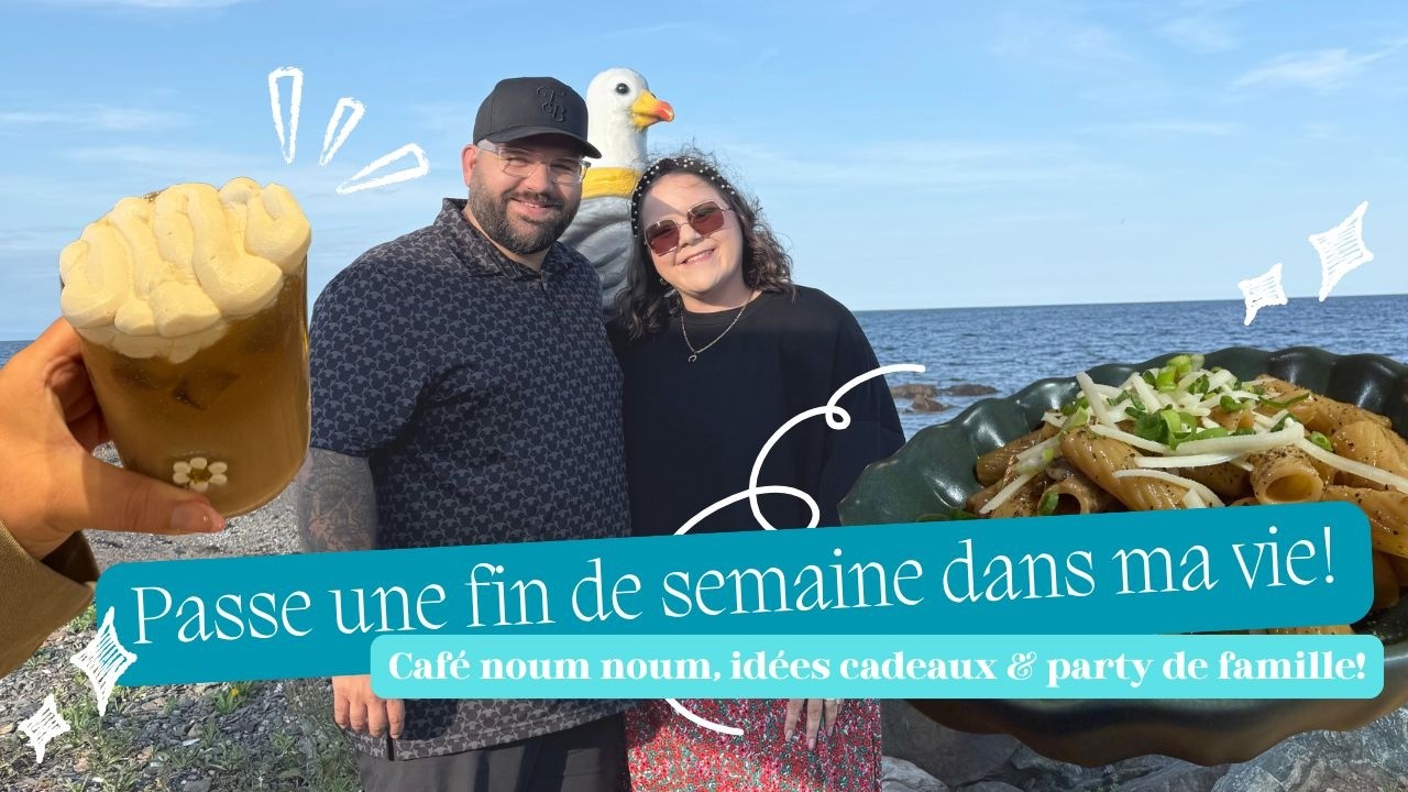 VLOG #774: Fin de semaine dans ma vie - Café noum noum, idées cadeaux & party de famille! 💖