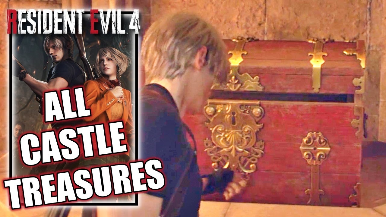 Resident Evil 4 Remake All Castle Treasure & Small Key Locations