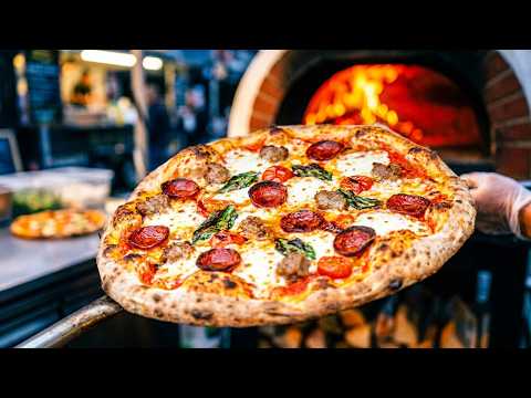 Amazing Skills! The Art of Making Street Pizza