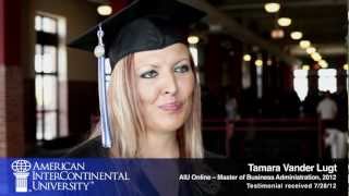 Tamara Vander Lugt - AIU Master of Business Administration (MBA) Graduate
