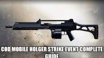 How to unlock holger 26 gun from the new Holger strike event in cod mobile | how to get holger 26