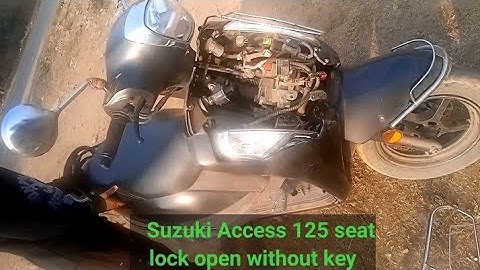 #Suzuki Access 125 without Key seat lock open/#Without Key seat Lock open Suzuki Access125/Seat lock