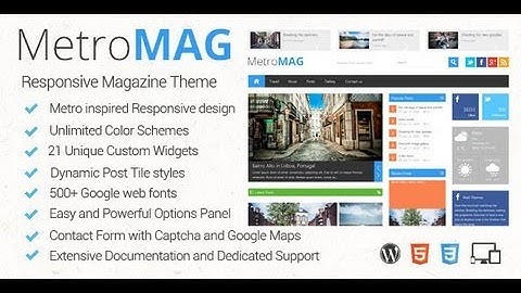 Wordpress theme Metro Magazine Free download