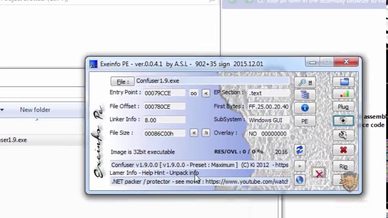 كسر Unpack Confuser 1.5 - 1.9