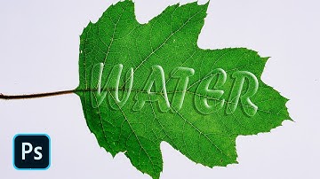 Water Text Effect - Photoshop Tutorial || Realistic Water Blend Effect In Photoshop #typography