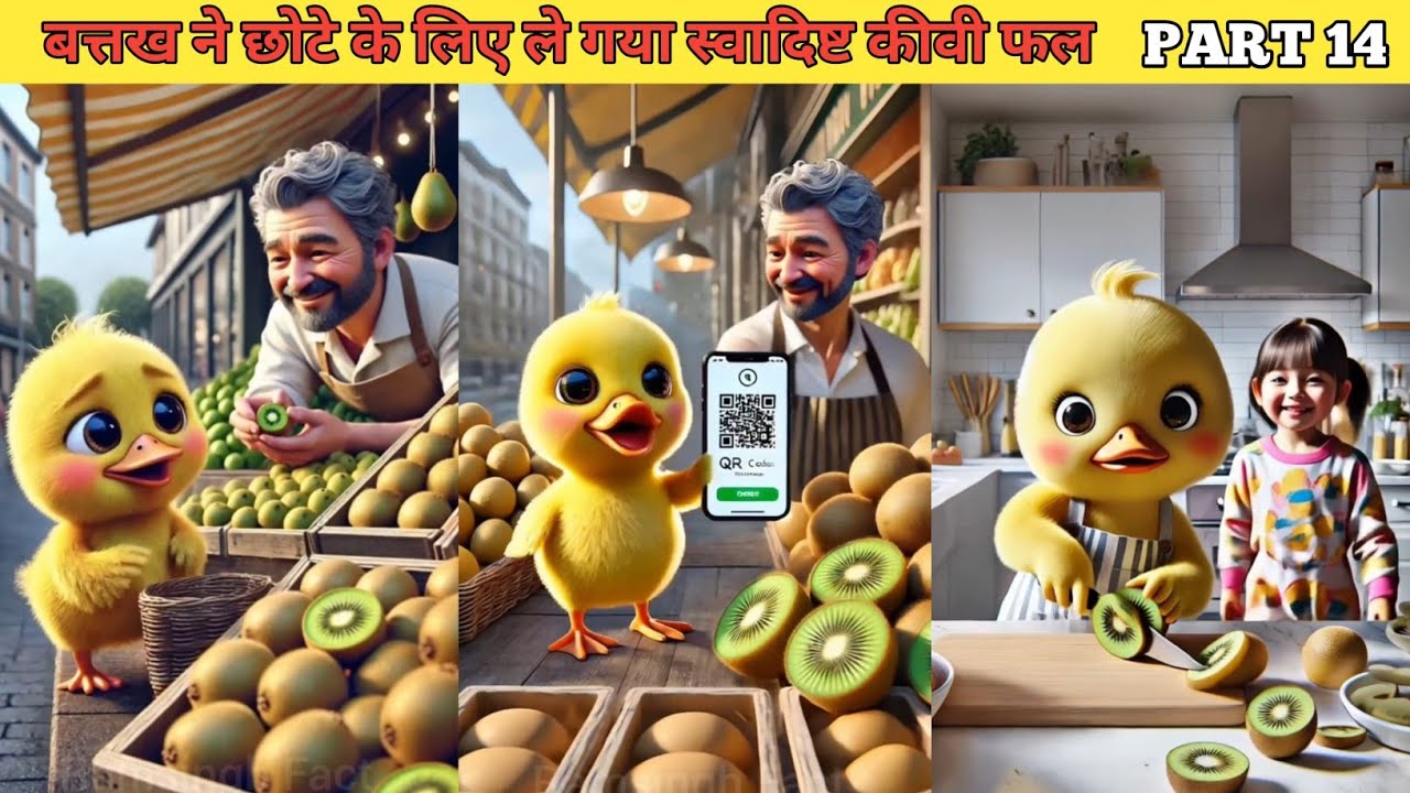 बत्तख ने कीवी फल ले गया छोटी के लिए PART 14 