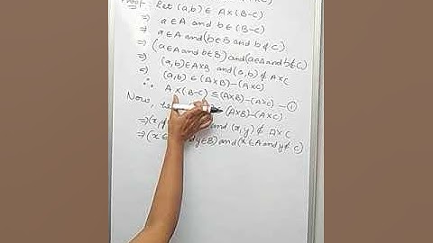 proof of some theorems based on Cartesian product of sets