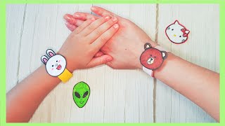 DIY Классные браслеты своими руками из бумаги Рисуем вместе / Paper bracelet