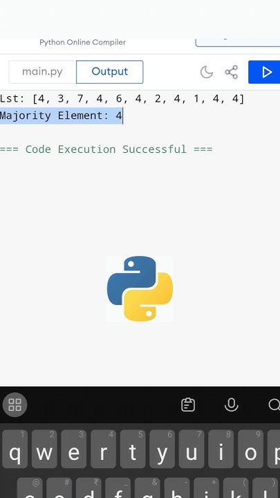 Find Majority Element in Python Telugu😇. #shorts #python # ...