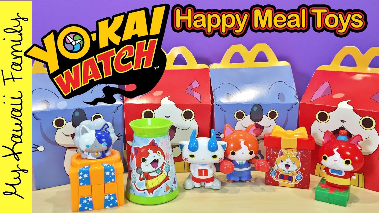 Yo-Kai Watch Happy Meal Toys! Japanese McDonald's Toys December