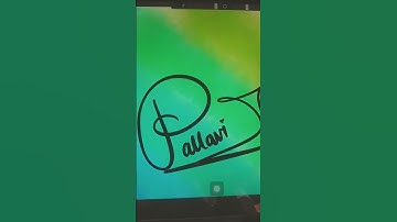 PALLAVI name signature on procreate #procreate #trending