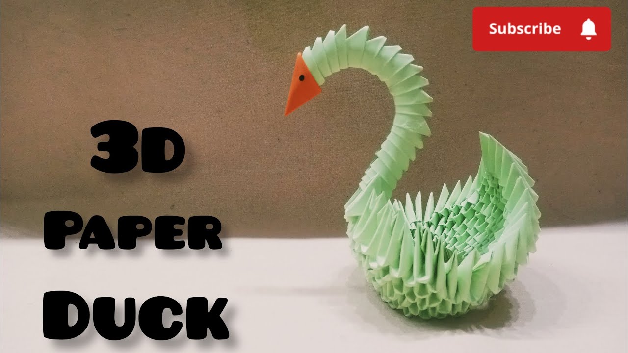 3-D Paper Duck Project - Homeschool Companion