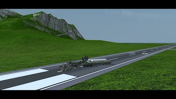 AI collide with ground vehicle || Turboprop flight simulator