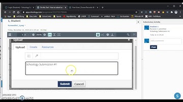 Schoology for class - checking your assignment submission.
