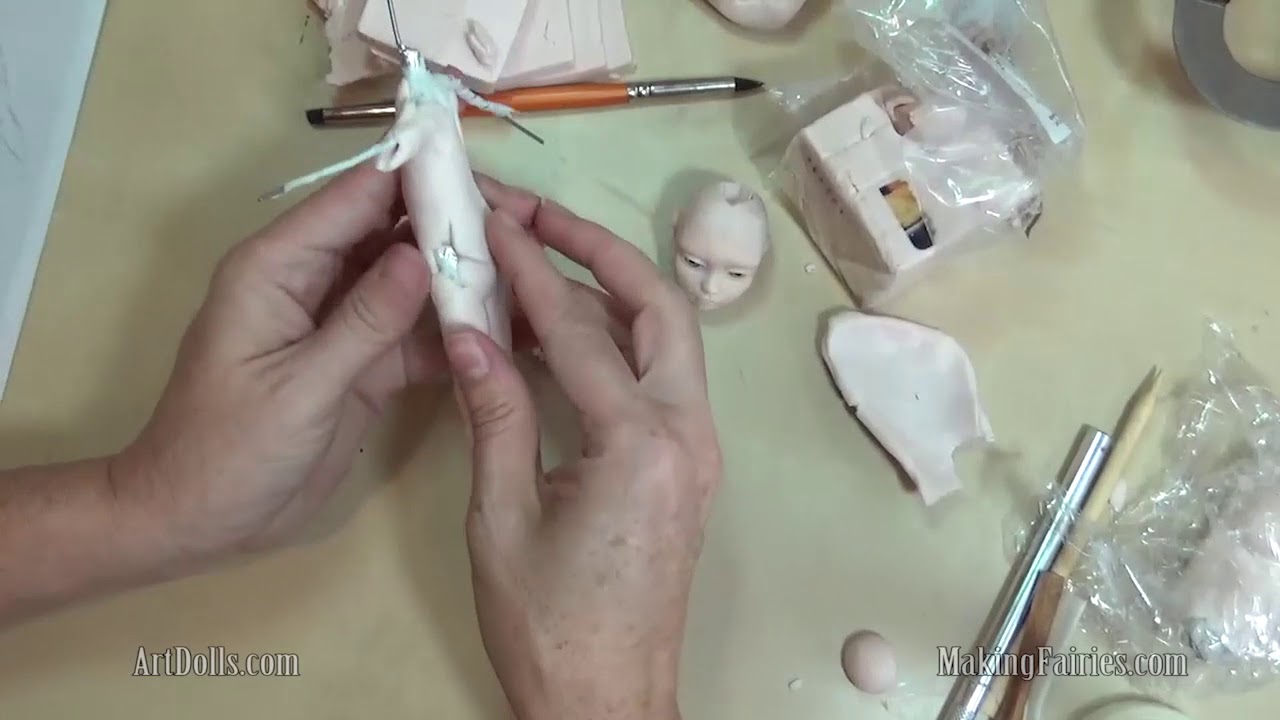 Loading Clay on an Armature, Part One - MakingFairies.com & SculptUniversity.com
