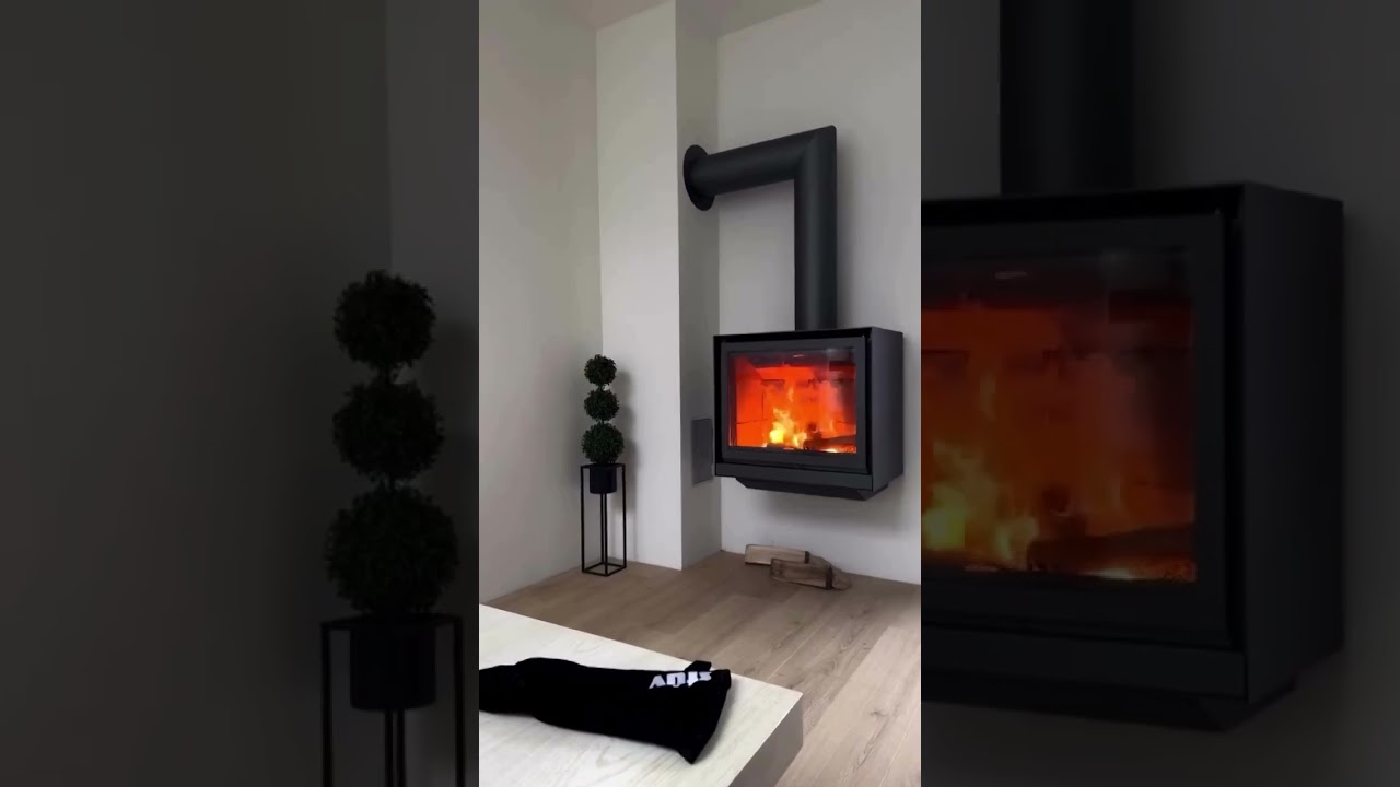 Minimalist Wood Stove - Luxury Fire