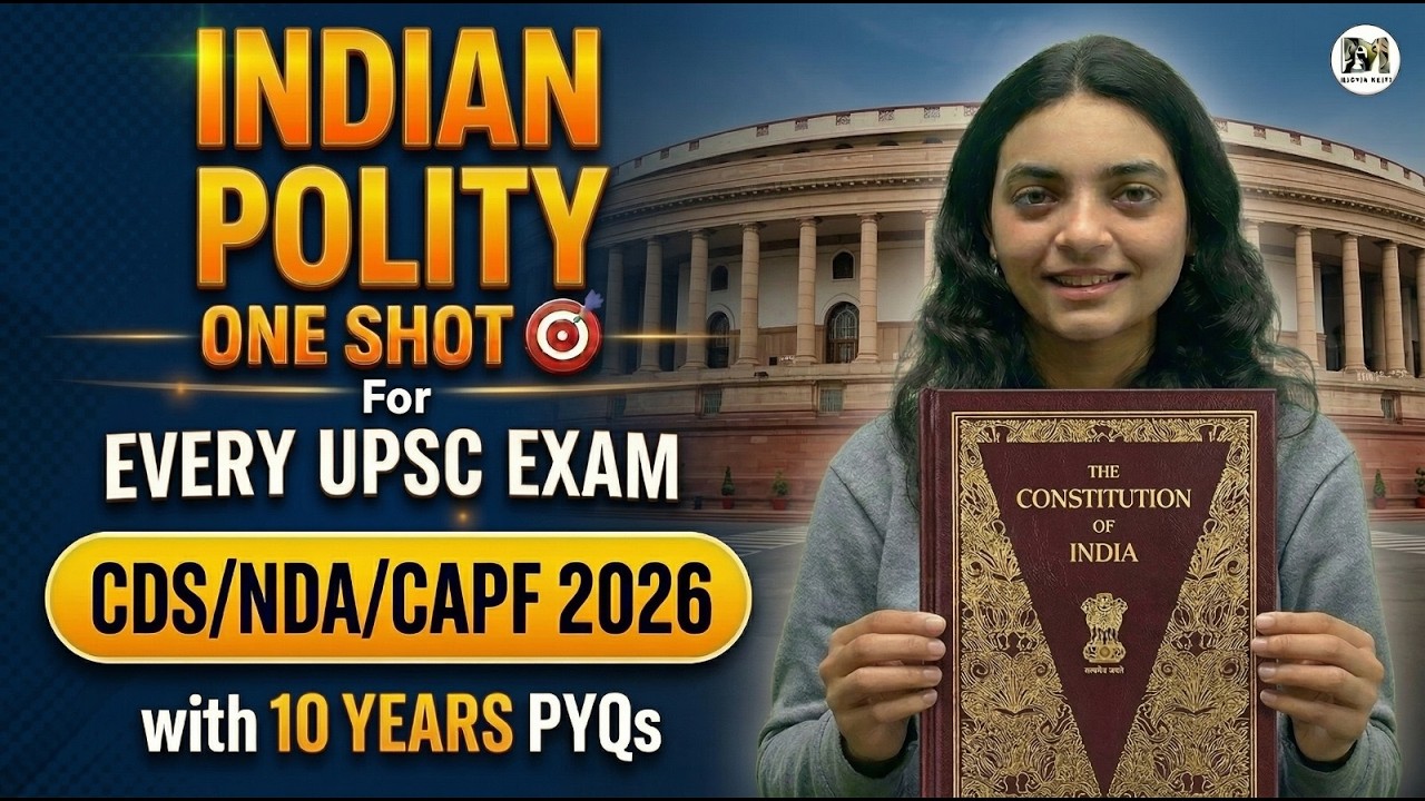 Complete Polity for CDS 1 2026 Exam - YouTube