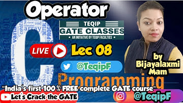 Lec - 08 | CSE | C Programming by Bijayalaxmi Ma