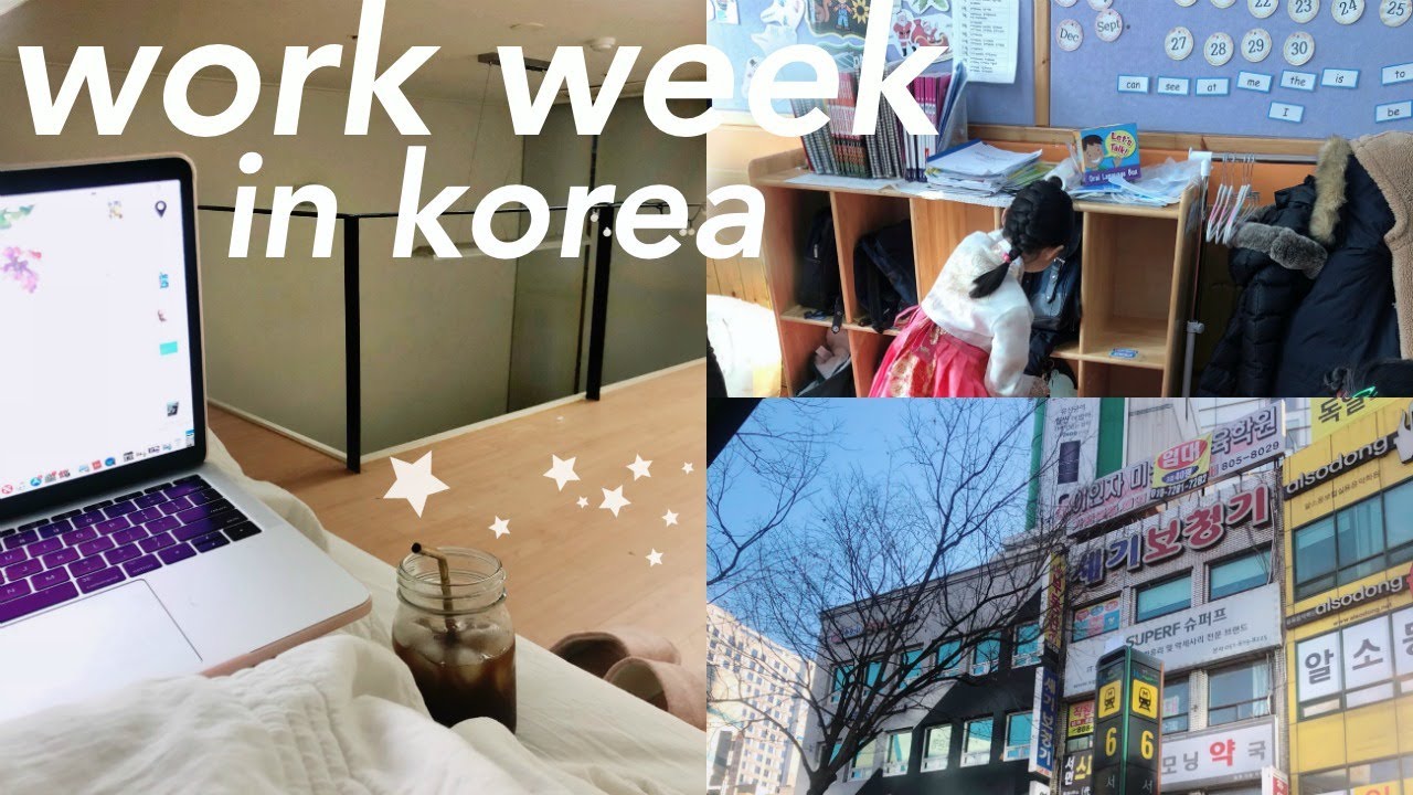 WORK WEEK IN MY LIFE: teaching in south korea - YouTube
