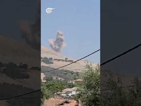 فيديو ي ظهر سقوط صاروخ إيراني في أحد المواقع شمالي فلسطين المحتلة