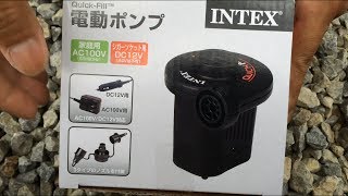 電動ポンプ　INTEX　家庭用AC１００V　開けてみた。