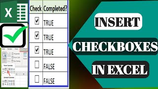 How To Insert Checkbox In Excel - With Interactive Checklist