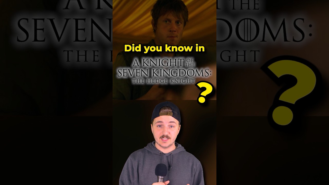 Did You Know… In A Knight of the Seven Kingdoms? #gameofthrones #aknightofthesevenkingdoms