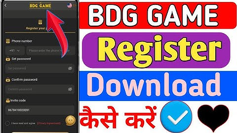 bdg game register kaise kare | bdg game login kaise kare | bdg game id kaise banaye |bdg earning app