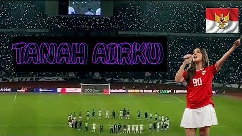 Tanah Airku Raisa di GBK after match timnas Indonesia vs Australia kualifikasi piala dunia zona asia