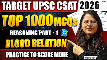 UPSC CSAT Free Classes 2026 | CSAT Reasoning Prelims Paper 2 Online Mock Test Practice MCQ Questions