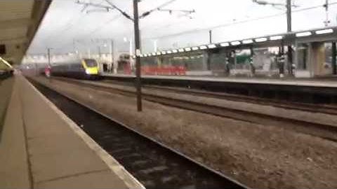 Hull Trains 180 Passing Peterborough at 100mph