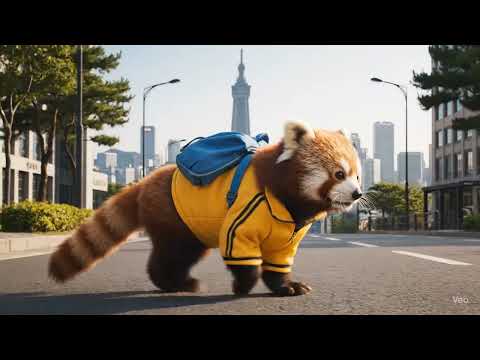 레서판다 서울도전기 첫 발걸음 🐼🏙️ #shorts[AI 제작] 레서팬더 스토리 #AI #브이로그 #동물스토리 #레서팬더 #Shorts