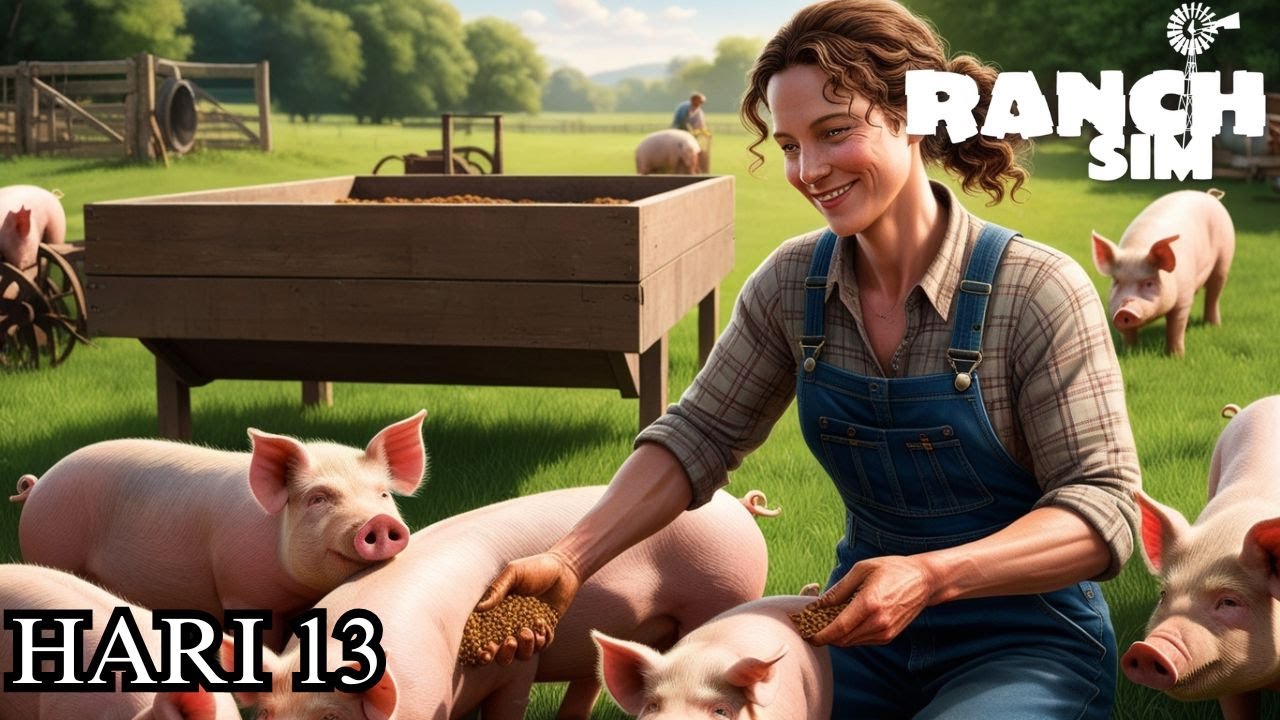 KELAHIRAN HEWAN TERNAK BABI | RANCH SIMULATOR - YouTube