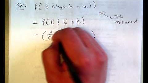 Probability and counting day 2 continued.