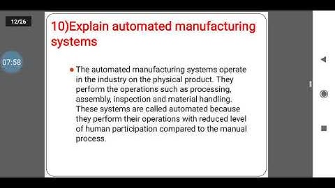 CO -1 Introduction to CIM and Automation model question answers