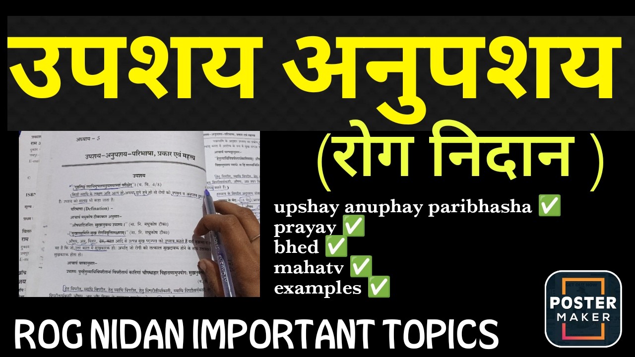 UPSHAY ANUPSHAY - ROG NIDAN IMPORTANT TOPICS PAPER 1 #bams #bamssecondprof #bamssyllabus #rognidan