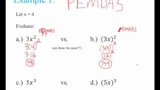 1 2 Exponents and Powers 1 3 Order of Operations Video Homework
