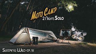 Two Nights Solo Motorcycle Camping in the Mountains | Silent Vlog