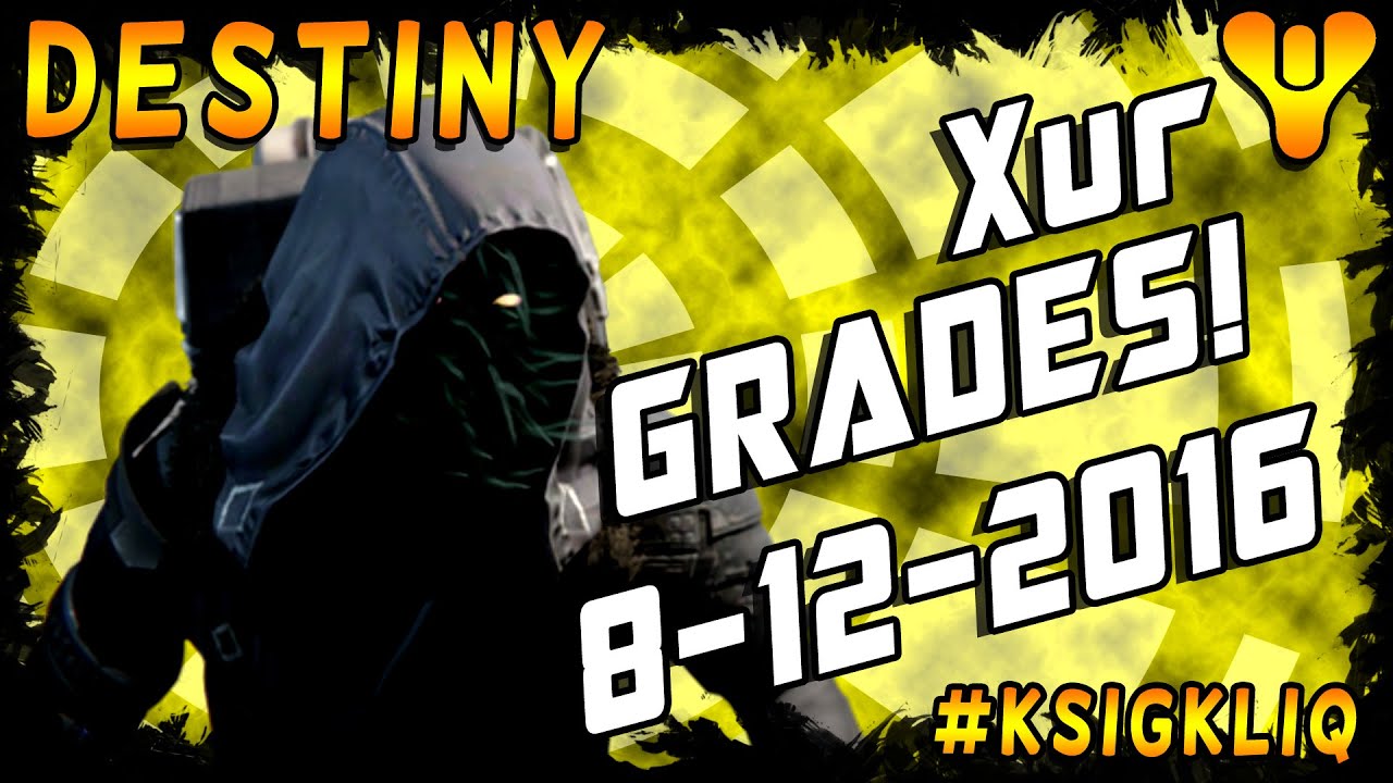 DESTINY Xur Location & Grades August 12 Taikonaut