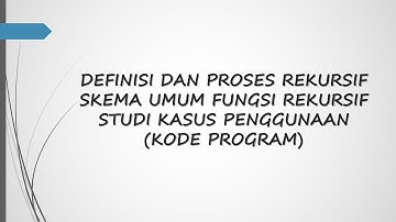Proses Rekursif || Bahasa Pemrograman C++