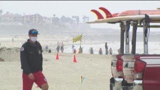 While beaches across san diego will remain open for recreation only,
the cities of carlsbad and del mar meet friday to come up with a
revised plan.