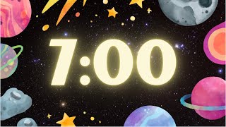 Celebrity Blast Off! Cosmic Space Neon 7 Minute Timer Wealth