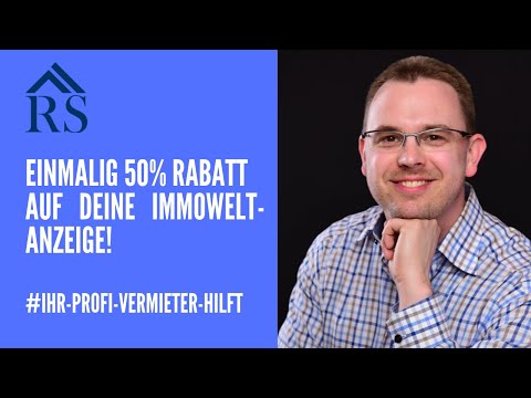 So bekommst Du bei Immowelt einmalig 50% Rabatt bei Immobilieninseraten!