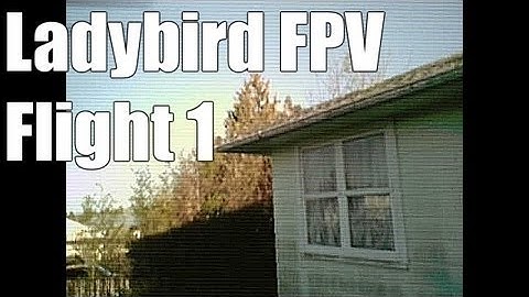 Walkera Ladybird QR FPV first flight