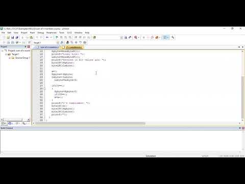 Program to find 2's compliment of 16 bit number using keil and proteus.