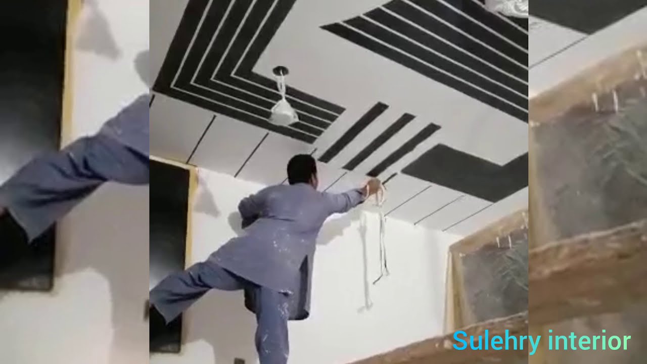 3D Roof paint design 3D Polish on wall, ceiling YouTube