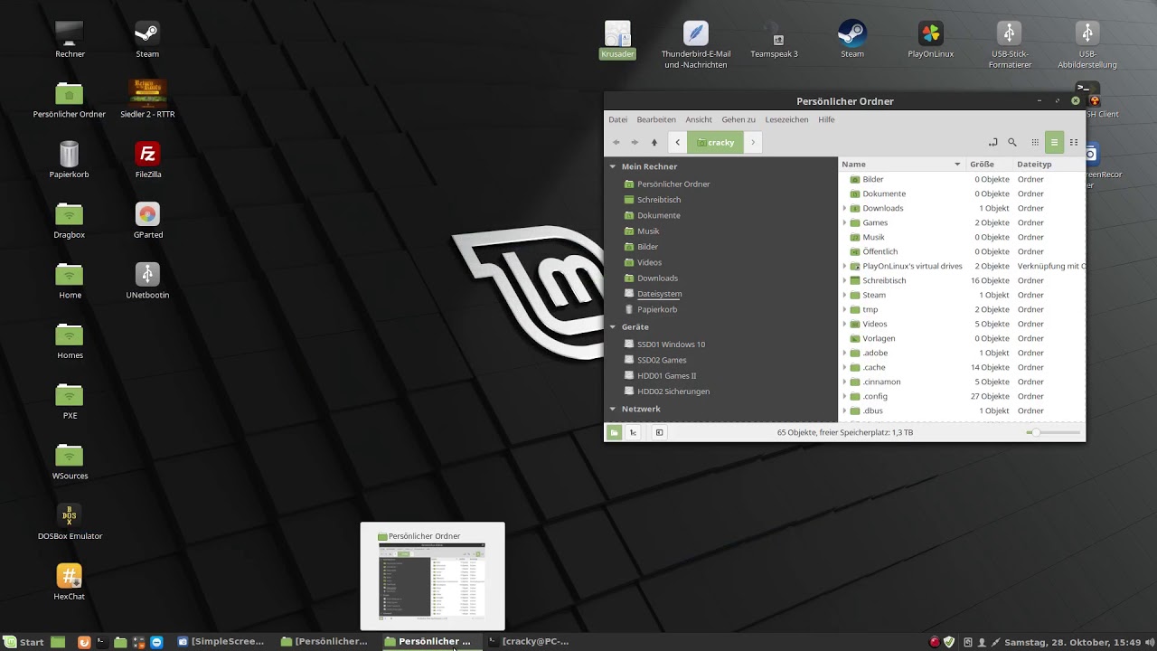 Linux Mint 18.2 #04 Verschiedene Dateimanager vorgestellt - YouTube